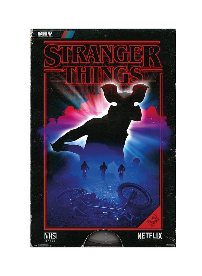 ملصق بتصميم مسلسل "Stranger Things" متعدد الألوان 91.5سم