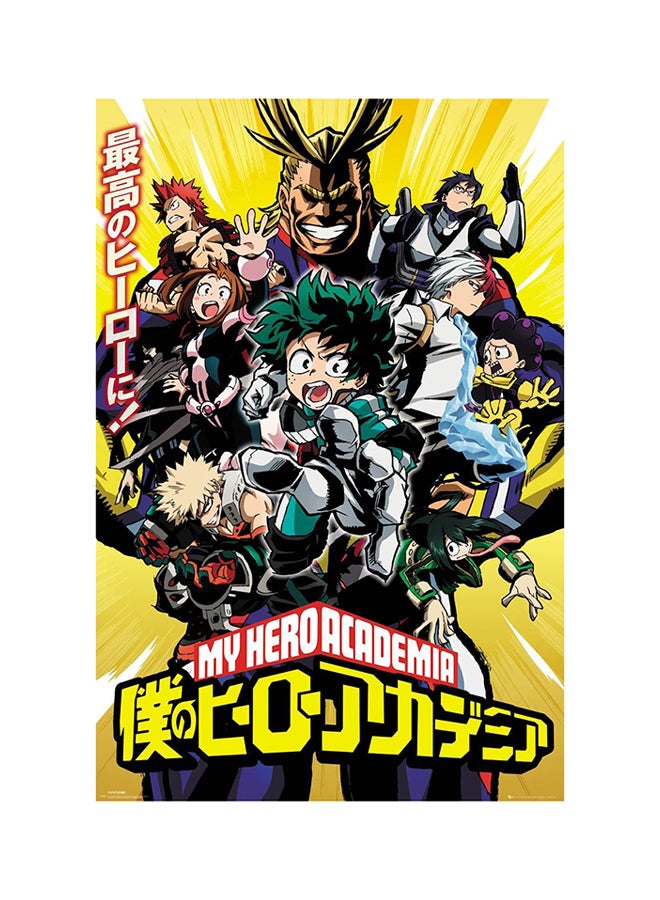 My Hero Academia Poster Multicolour 91.5cm
