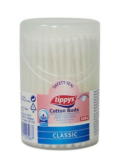Tippys 100-Piece Pure Cotton Buds 100grams 