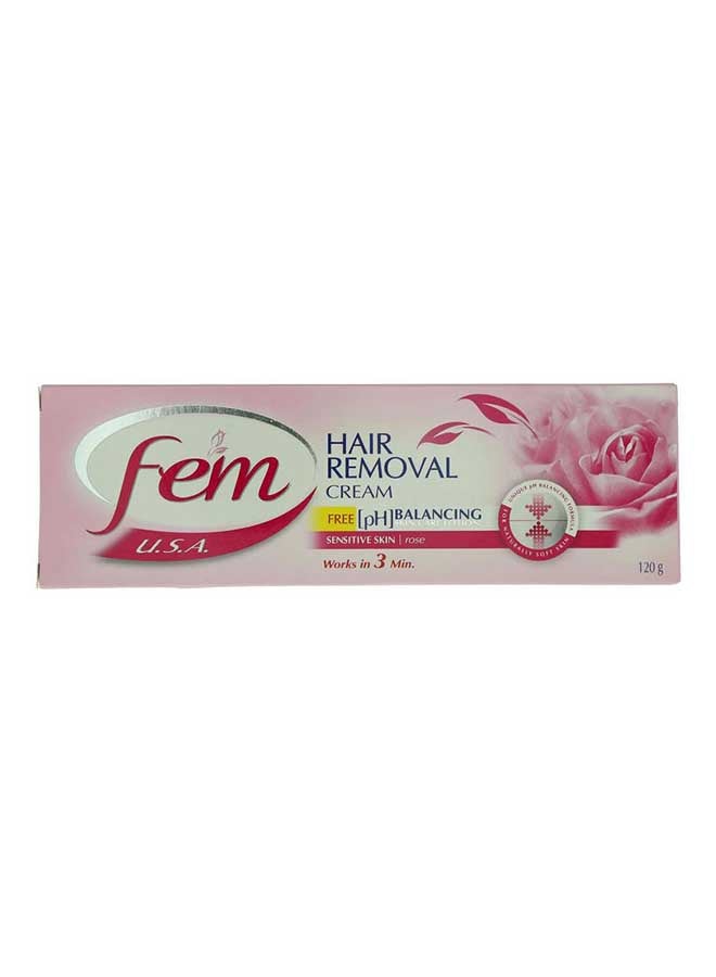 fem Sensitive Skin Hair Removal Cream With Lotion Pink 120grams - Image 1