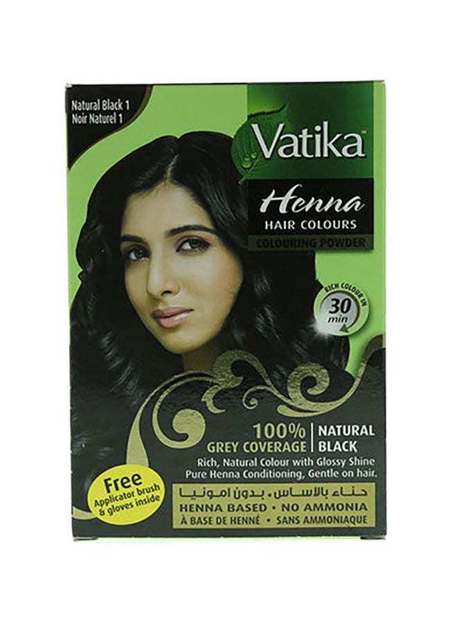 دابر مسحوق حناء لصبغة الشعر أسود 20جرام