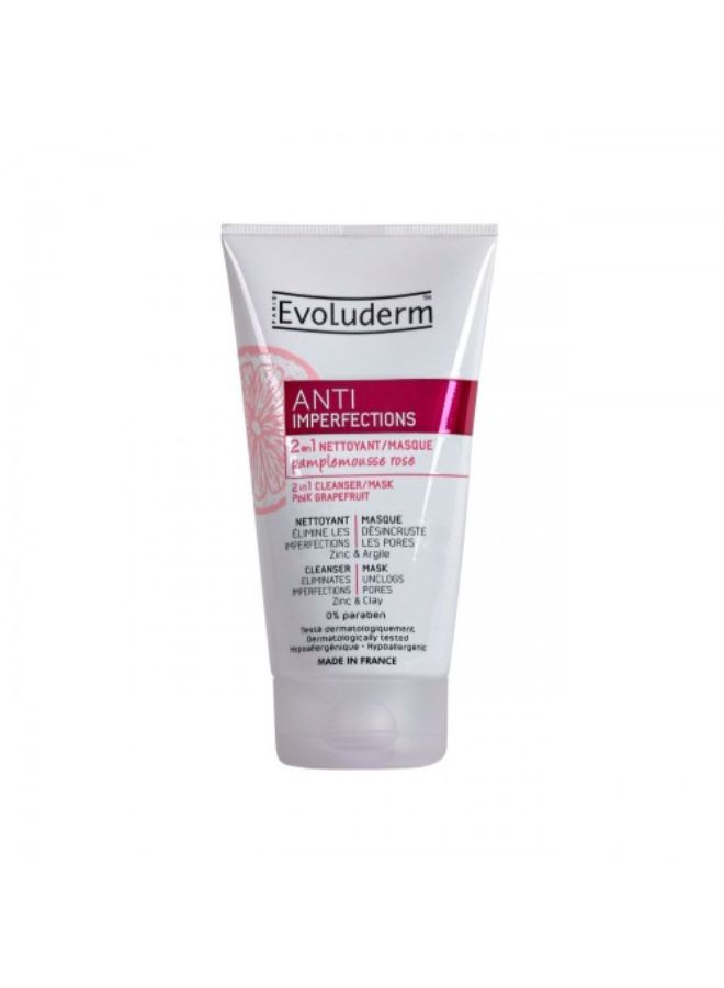 Evoluderm 2-In-1 Cleanser Mask 150ml