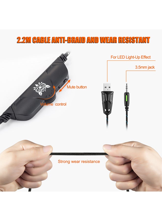 onikuma Stereo Over-Ear Gaming Wired Headphone With Microphone - Image 3