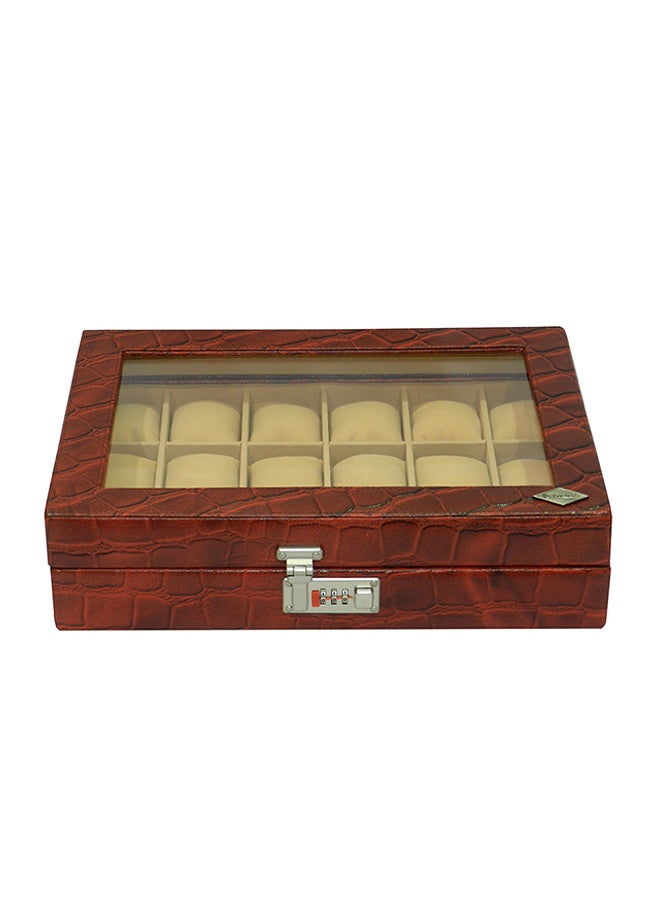 ليفراي صندوق منظم للساعات بغطاء زجاجي unisex - Image 3