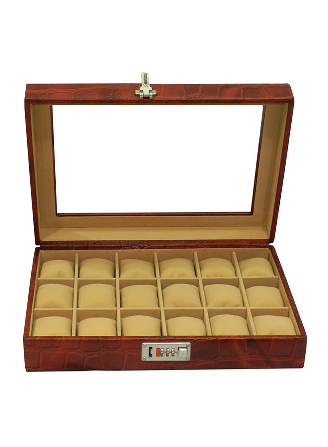 ليفراي صندوق منظم للساعات بغطاء زجاجي unisex - Image 2