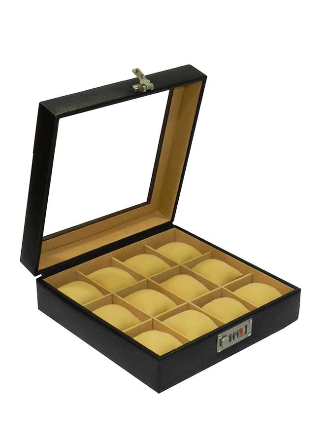 unisex Watch Organiser With Glass Top