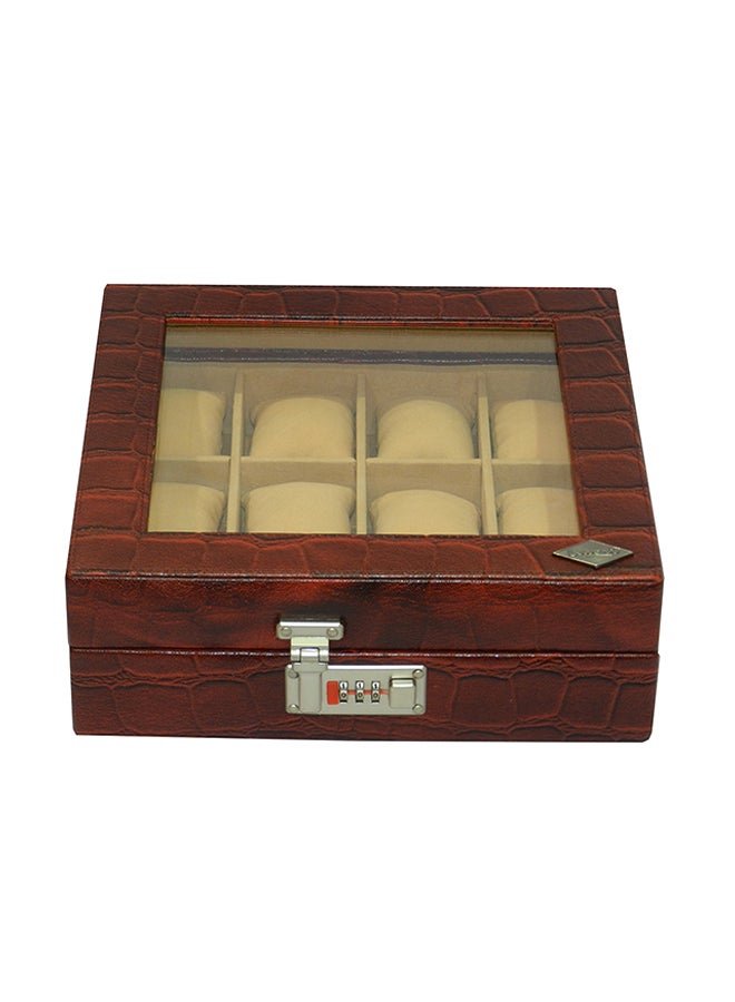 unisex Watch Organiser With Glass Top