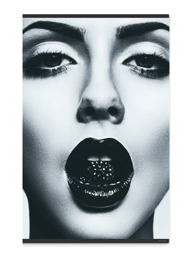 Atiq Framed Canvas Wall Painting Black 40x60centimeter - Image 1