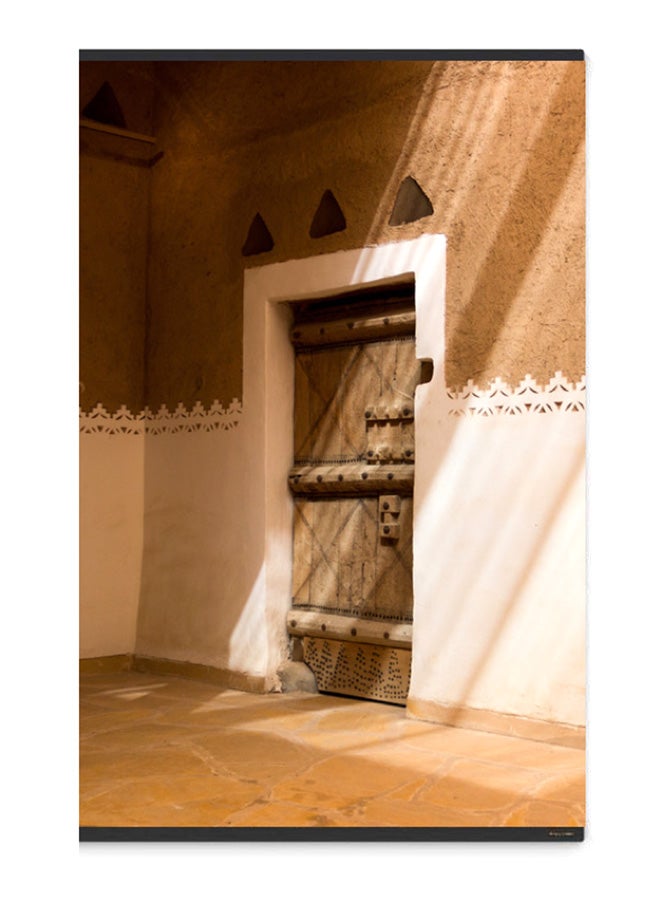 Atiq Canvas And Wood Framed Painting Artwork Multicolour 60x90cm - Image 1