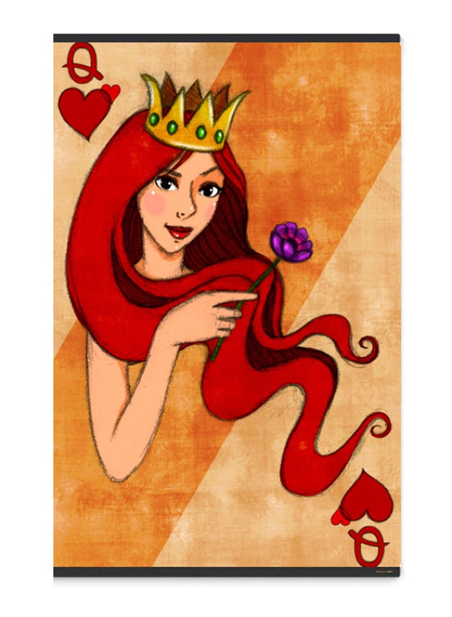 Atiq Canvas And Wood Framed Painting Artwork Multicolour 60x90cm - Image 1