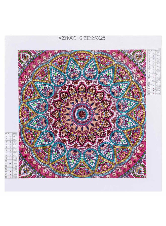 DIY 5D Needlework Crystal Diamond Painting Multicolour 25x25centimeter  - Image 5