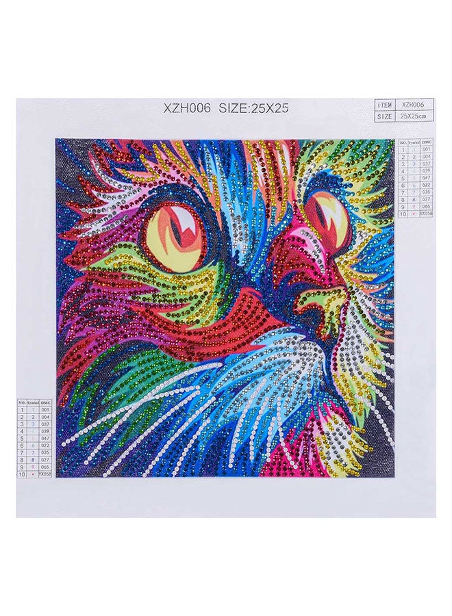 DIY 5D Needlework Crystal Diamond Painting Multicolour 25x25centimeter  - Image 1