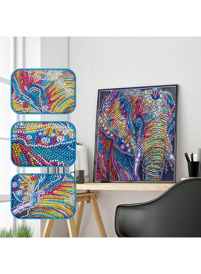 DIY 5D Needlework Crystal Diamond Painting Multicolour 25x25cm  - Image 3