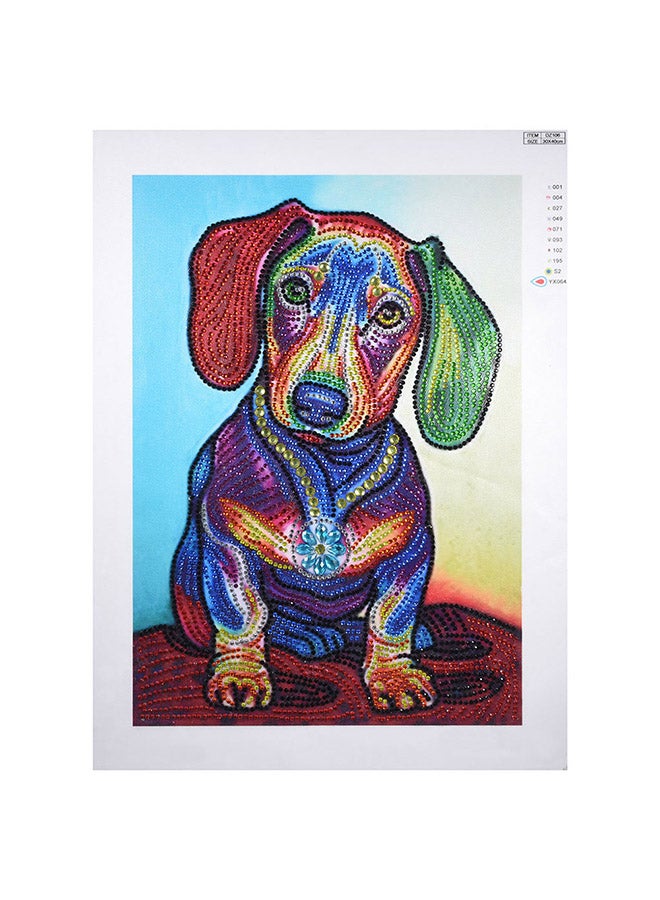 DIY 5D Needlework Crystal Diamond Painting Multicolour 30x40cm  - Image 1