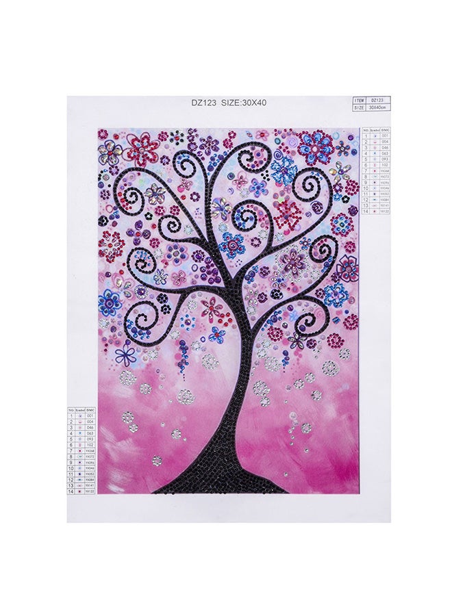 DIY 5D Needlework Crystal Diamond Painting Multicolour 30x40cm  - Image 1