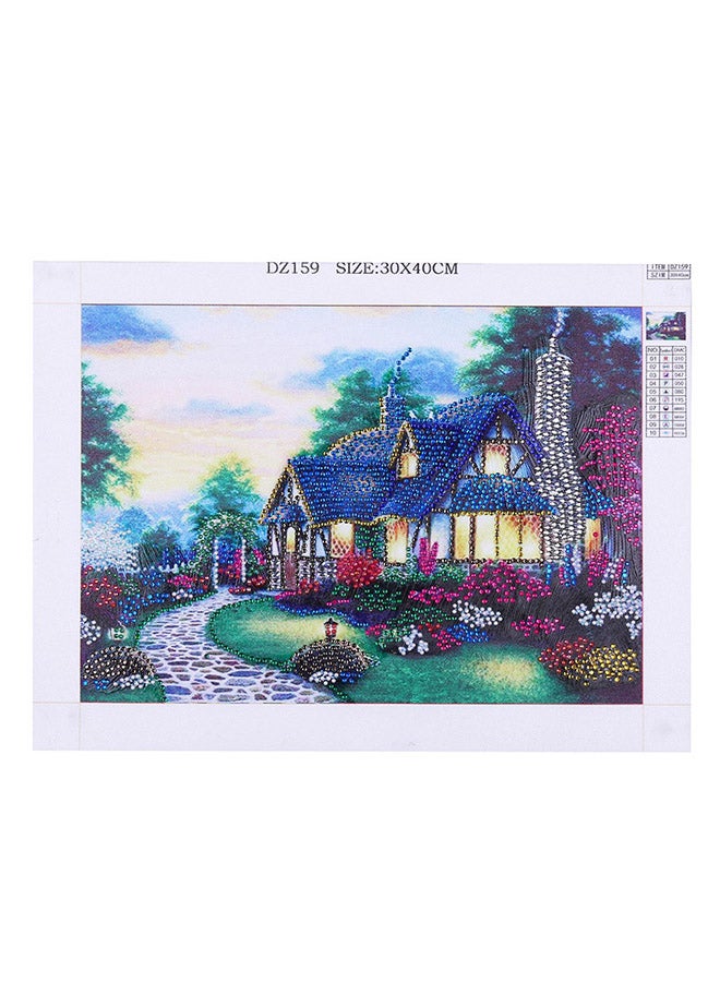 DIY 5D Needlework Crystal Diamond Painting Multicolour 30x40centimeter  - Image 1