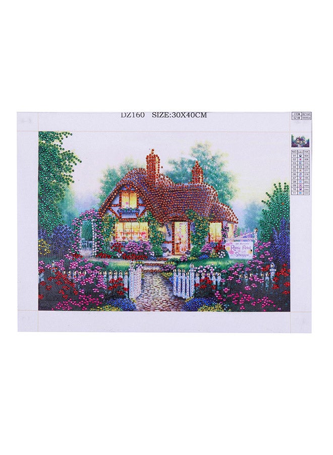 DIY 5D Needlework Crystal Diamond Painting Multicolour 30x40cm  - Image 1