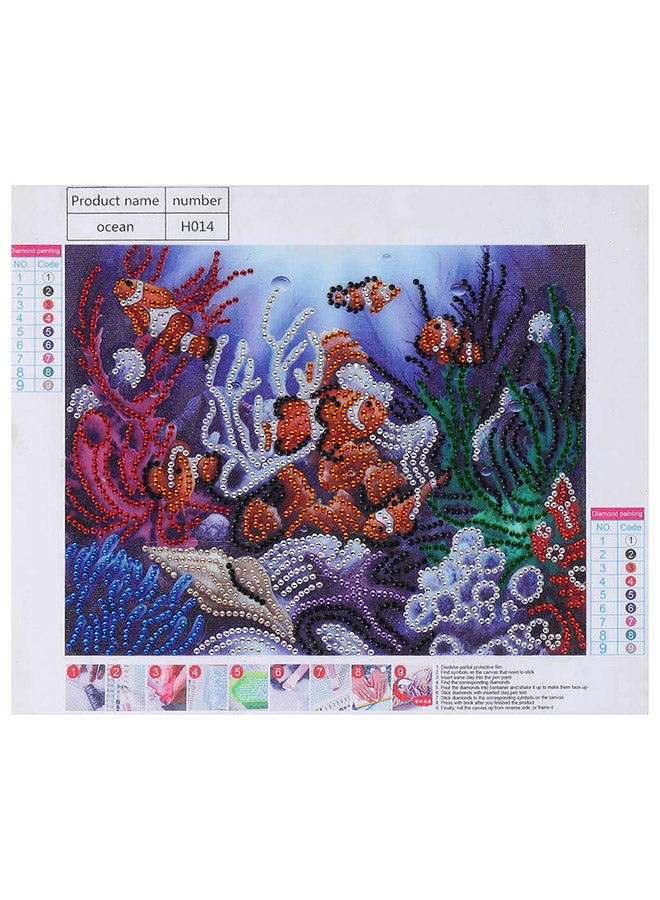 DIY 5D Needlework Crystal Diamond Painting Multicolour 25x30cm  - Image 3