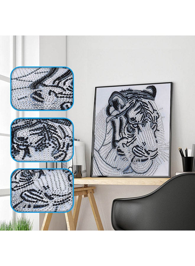 DIY 5D Needlework Crystal Diamond Painting Multicolour 25x25cm  - Image 3