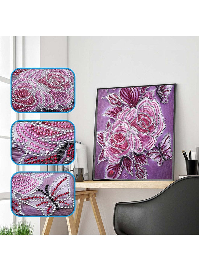 DIY 5D Needlework Crystal Diamond Painting Multicolour 25x25cm  - Image 3