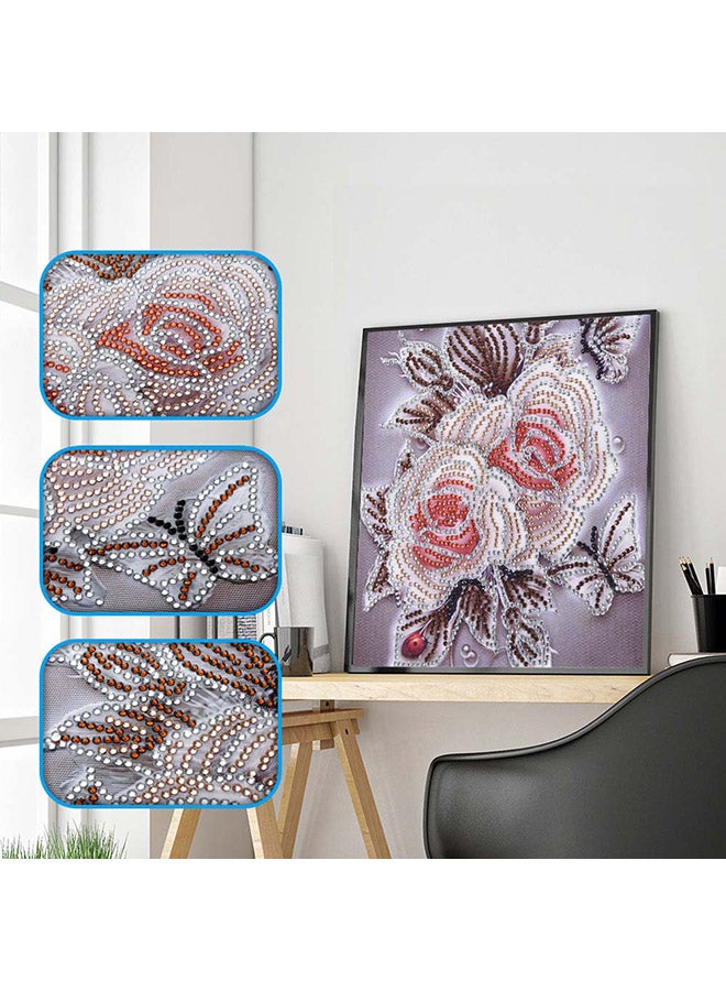 DIY 5D Needlework Crystal Diamond Painting Multicolour 25x25centimeter  - Image 3