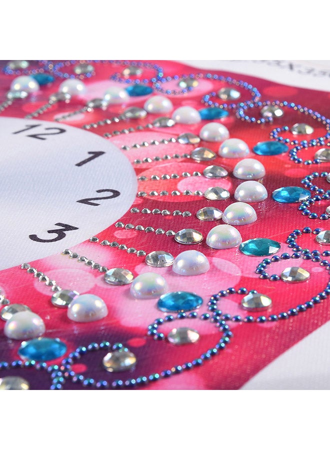 DIY 5D Watch Shape Diamond Painting For Wall Decoration Multicolour 35x35cm  - Image 4