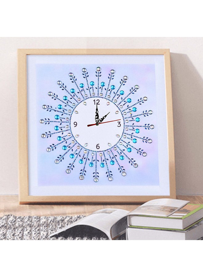 DIY 5D Watch Shape Diamond Painting For Wall Decoration Multicolour 35x35centimeter  - Image 1