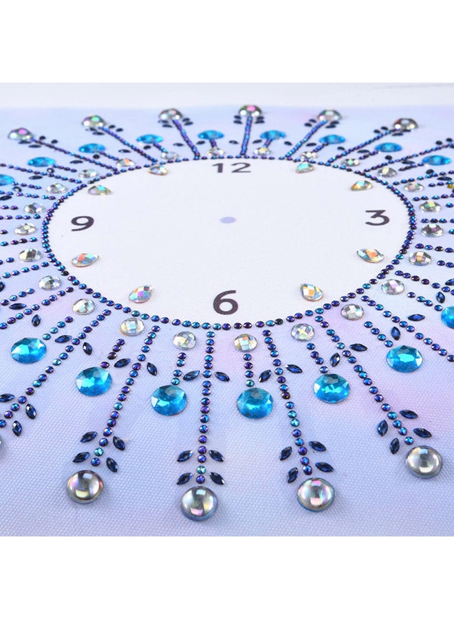 DIY 5D Watch Shape Diamond Painting For Wall Decoration Multicolour 35x35centimeter  - Image 3