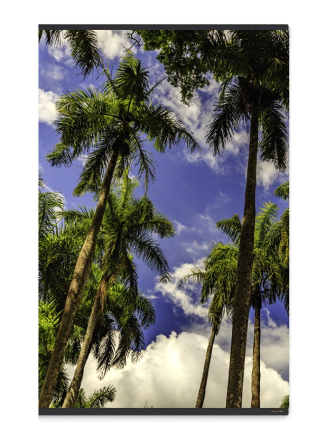 Atiq Canvas And Wood Framed Painting Artwork Multicolour 60x90cm - Image 1