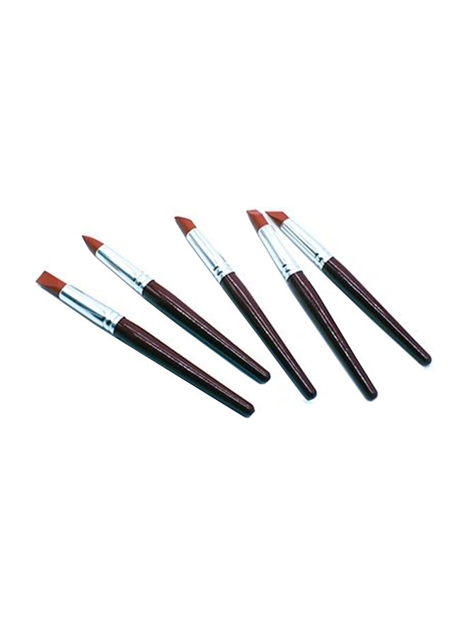 5-Piece Preparation Brush Set Black - Image 1