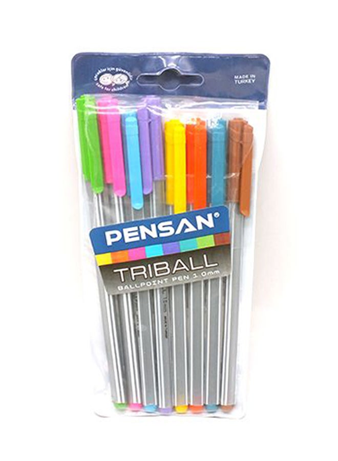 Pensan Set Of 8 Ballpoint Pen Multicolour  - Image 1