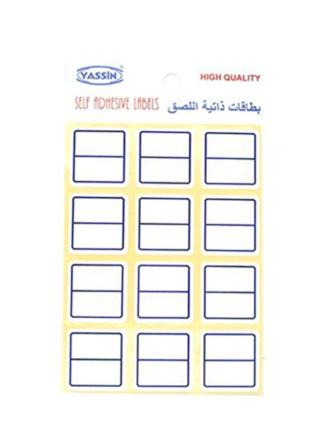 Self Adhesive Labels White