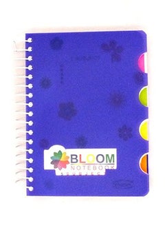200 Pages A6 Bloom Notebook Blue