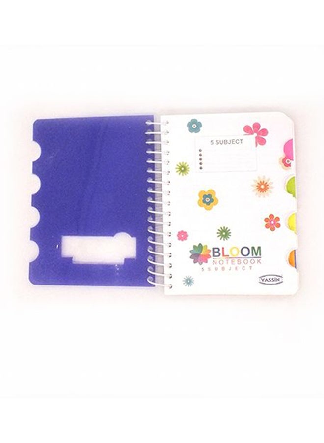 Yassin - 200 Pages A6 Bloom Notebook Blue - Image 1