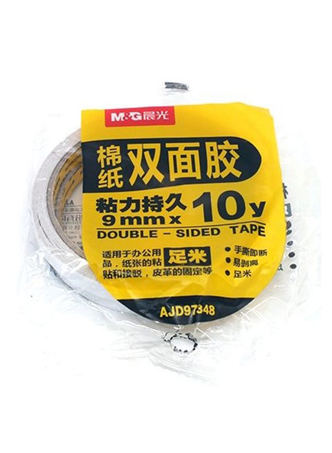 2-Piece Double Sided Tape White