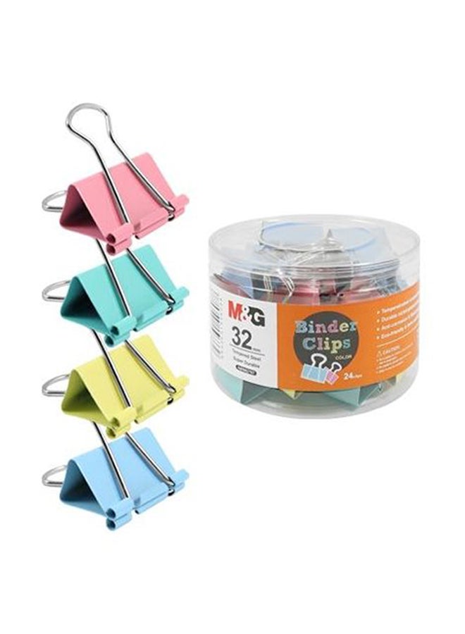 M&G 24-Piece Binder Clip Multicolour - Image 2