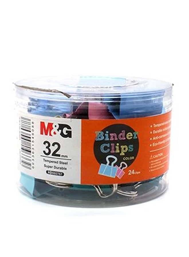 M&G 24-Piece Binder Clip Multicolour - Image 1