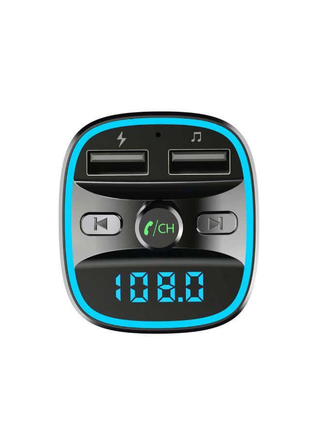 جهاز إرسال FM بخاصية البلوتوث مزود بمشغل MP3 CZLY19062644 الأسود / الأزرق - Image 2