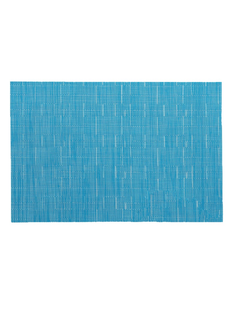 TD HOME 6-Piece Crossweave Placemat Set Blue 45 x 30centimeter  - Image 2