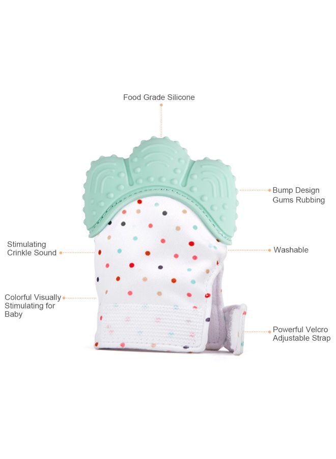 FOCHEA Pack Of 3 Self-Soothing Baby Teething Mitten Glove With Travel Bag - Image 4