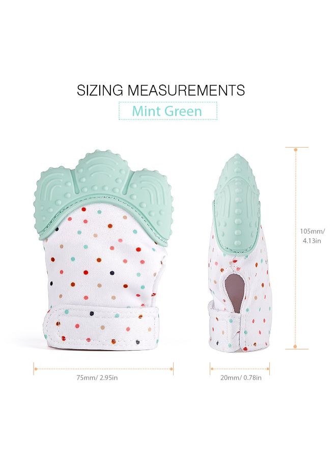 FOCHEA Pack Of 3 Self-Soothing Baby Teething Mitten Glove With Travel Bag - Image 5