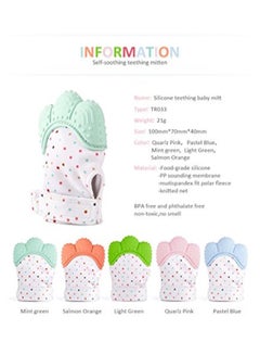 OPACC Self-Soothing Silicone Baby Teething Mitten Glove  - Image 3
