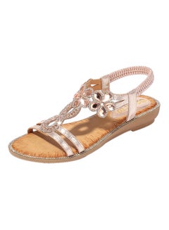Open Teo Bohemia Elastic Band Sandals Pink