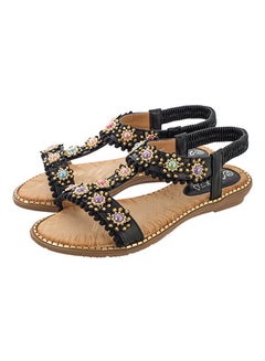 Generic Open Teo Elastic Band Sandals Black  - Image 1