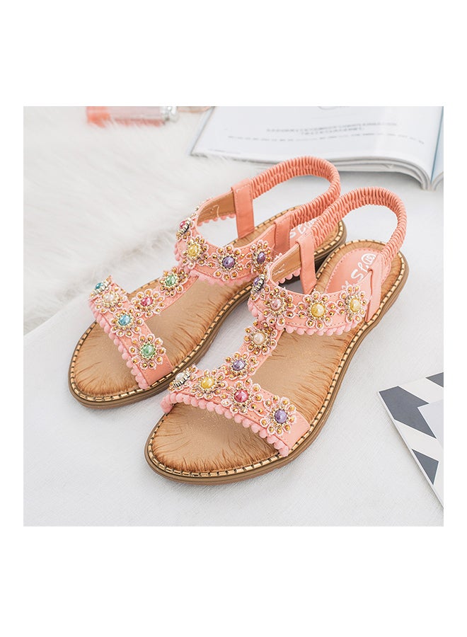 Generic - Open Teo Elastic Band Sandals Pink - Image 1