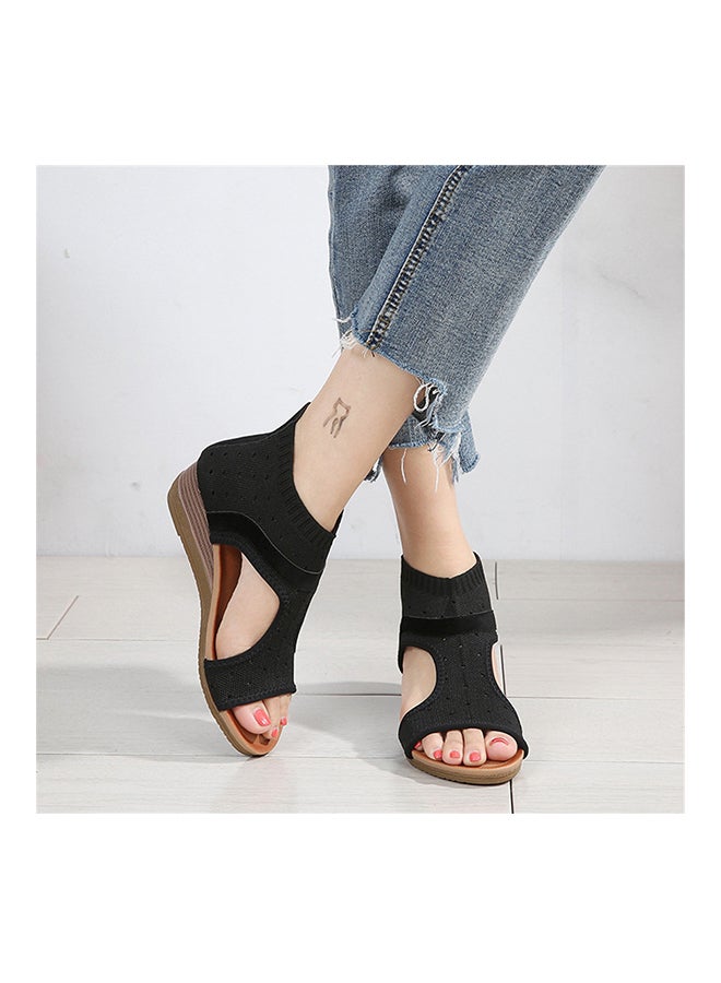 Open Teo Gladiator Lace-Up Sandals Black - Image 2