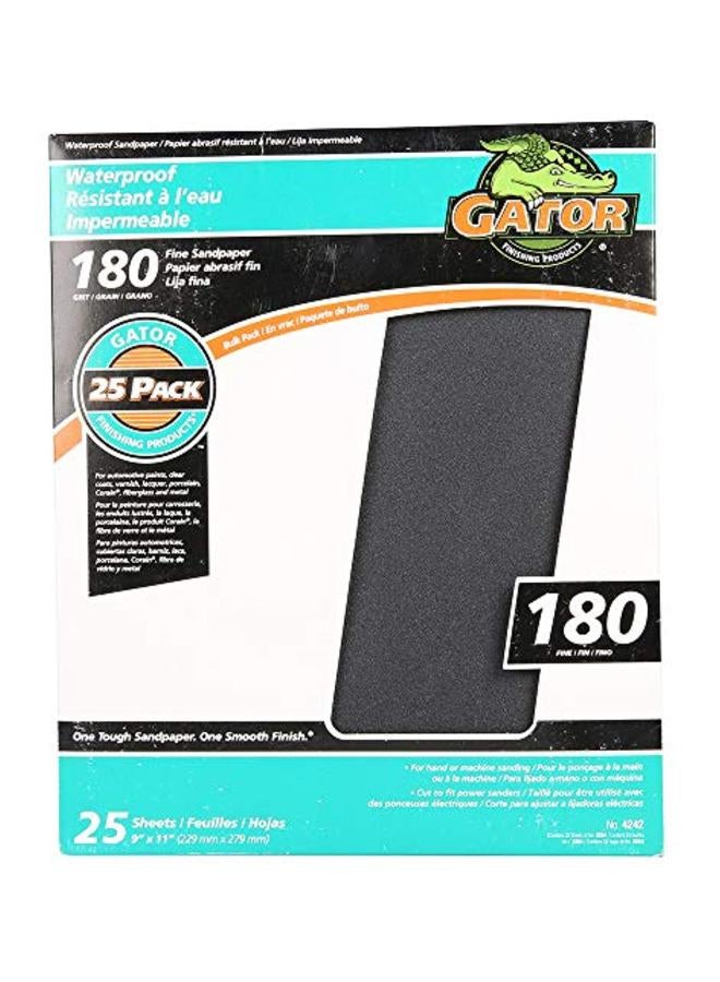 Gator Grit - 25-Piece Waterproof Sandpaper Set Grey - Image 1