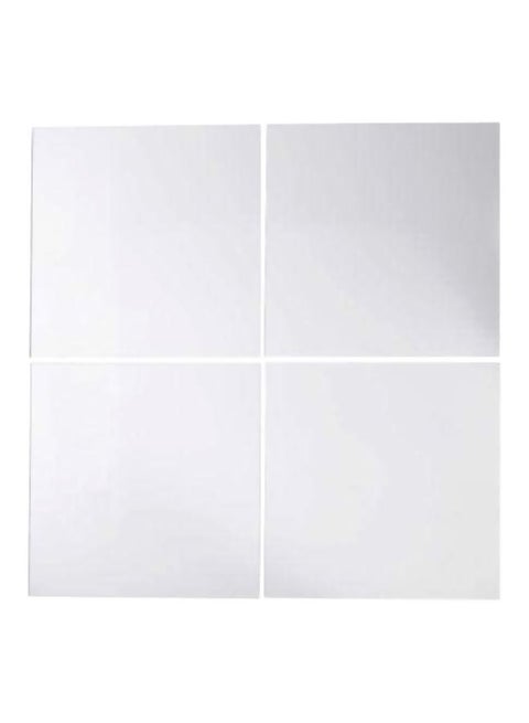 طقم مرآة لوتس مكوّن من 4 قطع شفاف 30x30سم