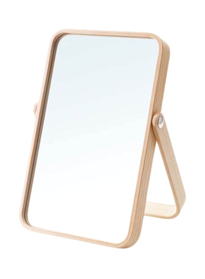 Generic Ikornnes Table Mirror Silver/Beige 27×40centimeter  - Image 1