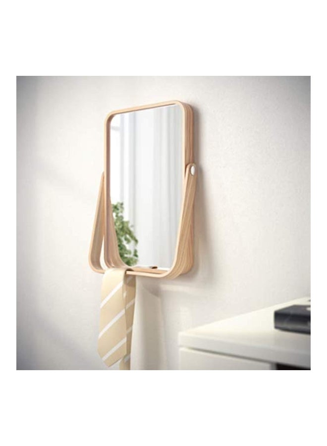 Generic Ikornnes Table Mirror Silver/Beige 27×40centimeter  - Image 3
